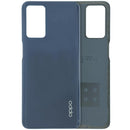 Tapa trasera negra para OPPO A16s (CPH2269/CPH2271), repuesto original para cambio de back cover.