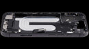 Chasis medio usado de iPhone 17 (A3280, A3281) con puerto de carga flex y pequeñas piezas.