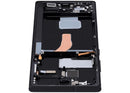 Pantalla OLED 120Hz para Samsung Galaxy S22 Ultra 5G, con marco en Graphite, Sky Blue y Red.