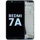 Pantalla original Xiaomi Redmi 7A negra, módulo LCD y digitalizador para reparación de display roto.