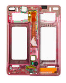 Carcasa intermedia para Samsung Galaxy S10 con piezas peque√±as (Rojo Cardinal)