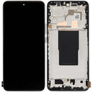 Pantalla refurbished negra con marco para Xiaomi 12T, 12T Pro, y Redmi K50 Ultra, repuesto de display LCD.