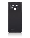 Tapa trasera original con adhesivo preinstalado en Astro Black para LG G6 disponible en Xela Quetzaltenango.