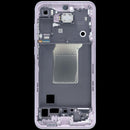 Marco intermedio Samsung Galaxy A55 5G lila original (SM-A556), ideal para reparación de pantalla rota.