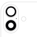 Lente de cámara trasera con soporte y bisel para iPhone 16 / 16 Plus en Quetzaltenango.
