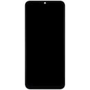 Pantalla LCD refurbished para Realme C35/Narzo 50A Prime con marco negro, lista para repuesto.