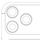 10-pack de aros protectores de cámara trasera plateados para iPhone 17 Pro y 17 Pro Max, 3 piezas cada uno.