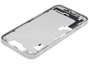 Tapa superior blanca para iPhone 16e/17e con pequeñas piezas, repuesto original Apple.