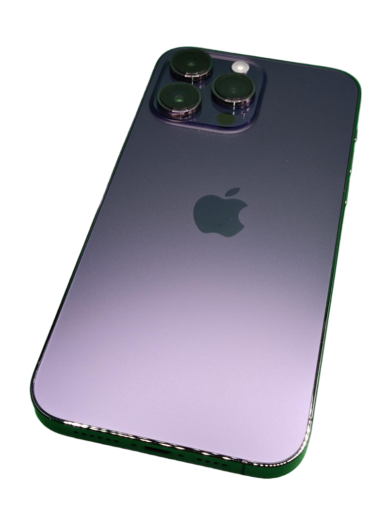 iPhone 14 Pro Max seminuevo, libre de fábrica, en perfecto estado con 84% de salud de batería en Quetzaltenango.