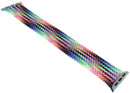 Correa Braided Solo Loop Pride Edition original Apple Watch, tejida multicolor, sin hebillas, talla 8 mediana, para modelos 38mm-42mm.
