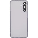 Tapa trasera de repuesto blanca para Samsung Galaxy A36 5G (SM-A366E) con lente de cámara integrada.