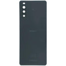 Tapa trasera de cristal negra original para Sony Xperia 10 II, ideal para reparación de back cover.