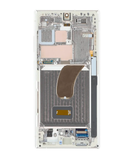 PCPSG388 : Pantalla Completa Para Samsung Galaxy S23 Ultra con marco color Crema - OLED Original