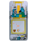 Pantalla con marco plateado para Samsung Galaxy A80