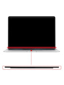 Strip de vidrio inferior a pantalla sin logo para Macbook Pro 13"  / Macbook Pro 13" con Touch Bar y Pro Retina de 13" Modelos: A2338 / A2289 / A2159 / A1989 / A1706 / A1708 (Paquete de 10 unidades)
