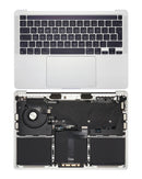 Carcaza Superior con Teclado, touch bar y Bateria para Macbook Pro de 13" Model A2338 Late 2020 Color Silver