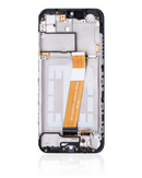 Pantalla con marco para Samsung Galaxy A01 - Version Internacional con conector Micro USB - Color Negro