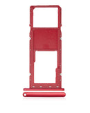 Bandeja Single Sim para Samsung Galaxy A02S / A03 Color Rojo