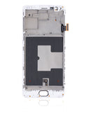 Pantalla OLED para ONEPLUS 3 / ONEPLUS 3T  (COLOR BLANCO) con Marco
