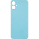 Tapa trasera azul Samsung Galaxy A06 4G (A065) con lente de cámara, repuesto original.