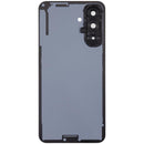 Tapa trasera azul brillante para Samsung Galaxy A17 5G, con lente de cámara integrada, ideal para reparación.
