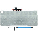 Teclado ANSI US plateado original para MacBook Neo 2026 con Touch ID, ideal para repuesto.