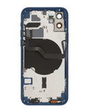 Marco trasero con componentes pequenos preinstalados iPhone 12 (BLUE)