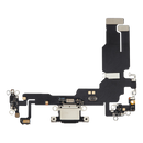 Cable flex de puerto de carga para iPhone 15 (Aftermarket Plus) (Negro)