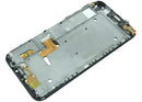 Pantalla LCD negra con marco para Huawei Ascend G7, ideal para cambio de display y reparación de pantalla rota.