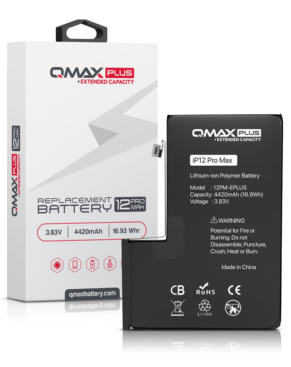 Batería QMAX Plus iPhone 12 Pro Max de 4420 mAh en Xela Quetzaltenango.