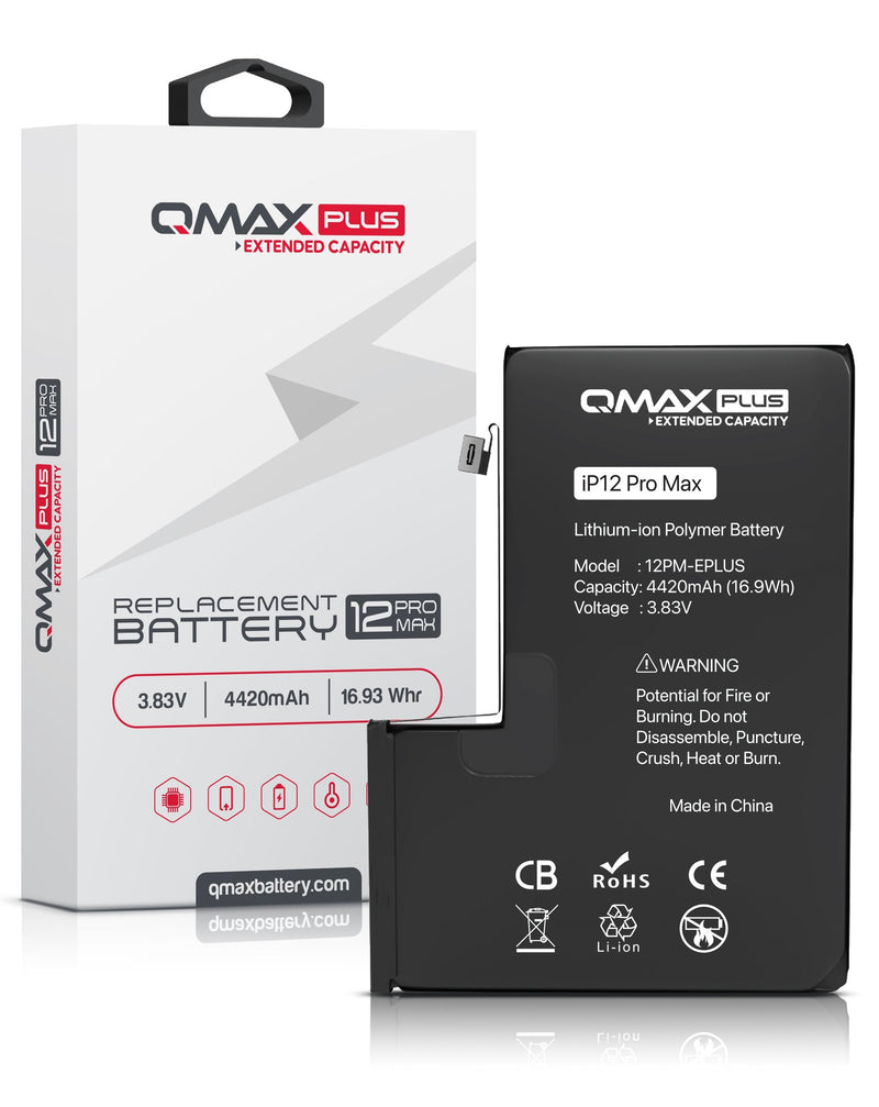 Batería QMAX Plus iPhone 12 Pro Max de 4420 mAh en Xela Quetzaltenango.