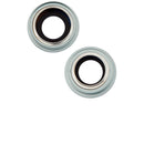 Lente de camara trasera con soporte y bisel para iPhone 15 / 15 Plus (Set de 2 piezas) (Verde)