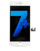 Pantalla LCD para iPhone 7 Plus con placa de metal (Blanco)5