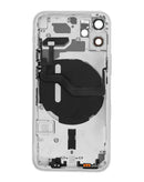 tapa trasera con componentes pequenos preinstalados iPhone 12 Mini (Blanco)