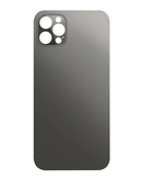 Tapa trasera de vidrio para iPhone 12 Pro en color graphite sin logo, disponible en Quetzaltenango.