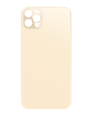 Tapa trasera dorada para iPhone 12 Pro con agujero de cámara grande, repuesto original.