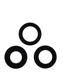 Lente de cámara trasera de vidrio con adhesivo para iPhone 12 Pro Max, set de 3 piezas.