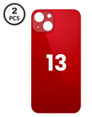 Tapa trasera con orificio grande para cámara de iPhone 13 en color rojo en Quetzaltenango.