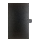 Pack de 5 skins Wrapd Back de metal cepillado negro para la parte trasera del dispositivo.