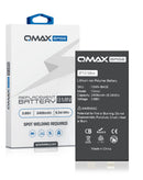 Batería QMAX de 2406 mAh para iPhone 13 Mini, lista para reparación y mayor autonomía.