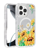 Protege tu iPhone 13 Pro Max con estilo y carga inalámbrica con esta funda transparente Flower Design en Xela Quetzaltenango.