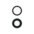 Par de lentes de vidrio para cámara trasera de iPhone 16/17 con adhesivo, repuesto Aftermarket Plus.
