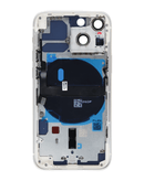 Estructura trasera para iPhone 13 Mini (sin logo) con componentes preinstalados en Quetzaltenango.
