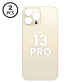 Tapa trasera para iPhone 13 Pro (Gold) con agujero de cámara más grande en Xela Quetzaltenango.