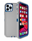 Protege tu iPhone 13 Pro con un resistente y moderno case heavy duty en tonos gris y azul en Quetzaltenango.