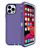 Protege tu iPhone 13 Pro Max con estilo con esta funda heavy duty en color morado y turquesa en Xela Quetzaltenango.