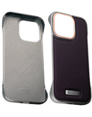 Protege tu iPhone 13 Pro Max con una funda EVO Carbon Design Leather Slim en color morado en Xela, Quetzaltenango.