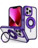 Protege tu iPhone 13 Pro Max con esta funda transparente con soporte de anillo en color morado en Xela Quetzaltenango.