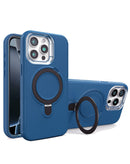 Funda heavy duty con soporte para carga inalambrica iPhone 13 Pro Max (ROYAL BLUE)