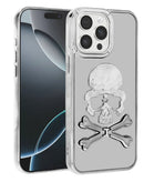 Protege tu iPhone 13 Pro Max con un case transparente de diseño de calavera en Xela Quetzaltenango.
